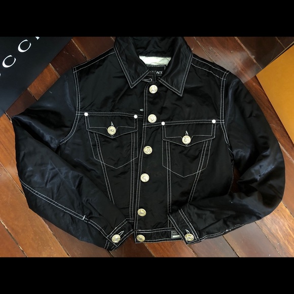 versace jacket black